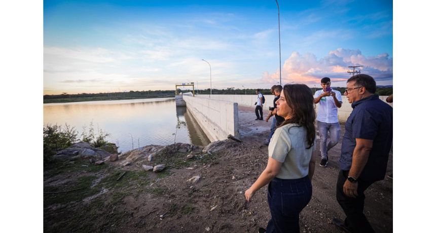 Governadora Raquel Lyra visita o andamento das obras da primeira fase da Adutora do Agreste