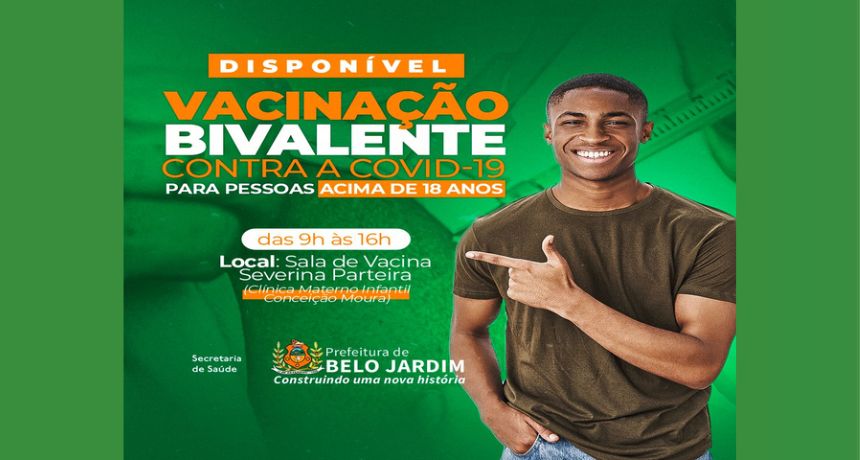Belo Jardim libera vacina bivalente contra covid-19 para maiores de 18 anos