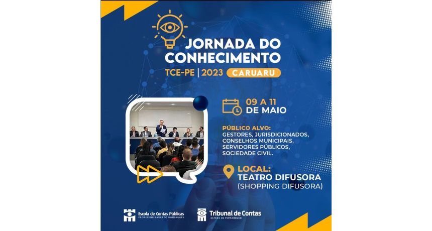 'Jornada do Conhecimento' do Tribunal de Contas de Pernambuco chega à terceira edição com programação gratuita