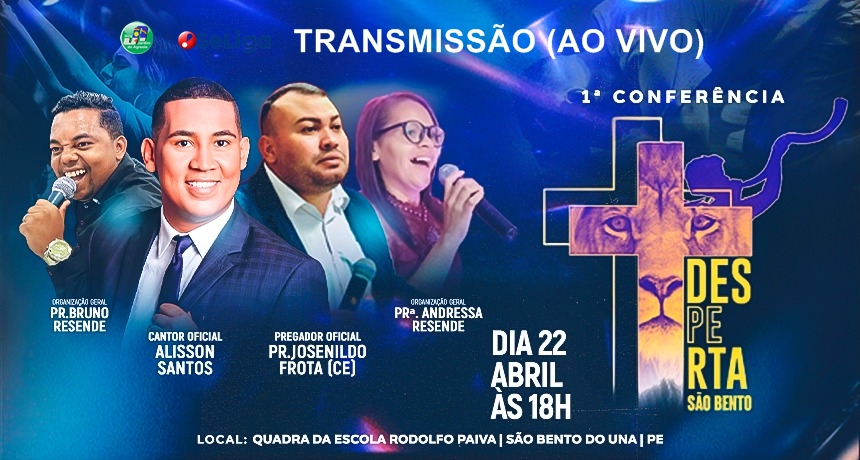 Assista (AO VIVO) 1ª Conferência Desperta São Bento