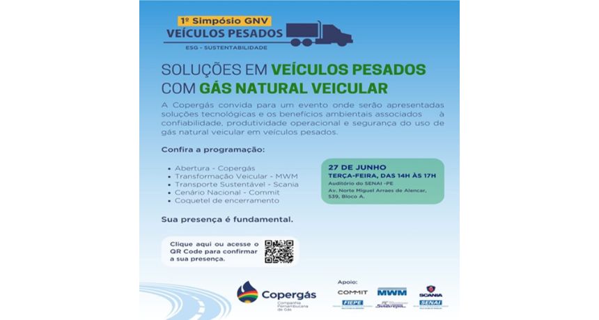 Copergás promove Simpósio sobre uso de GNV em veículos pesados