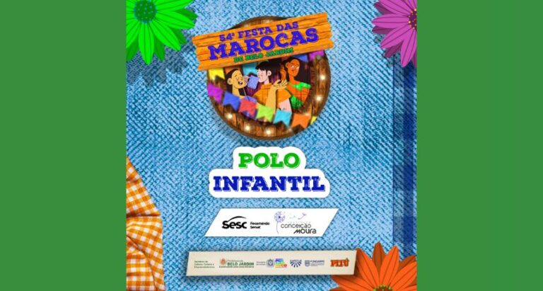 Polo infantil garante diversão para crianças durante a 54ª Festa das Marocas em Belo Jardim