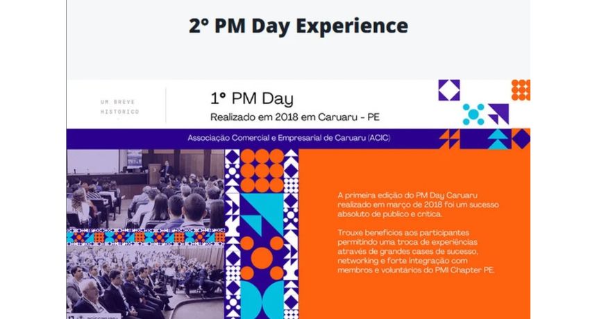 Caruaru sedia 2º edição do PM Day Experience