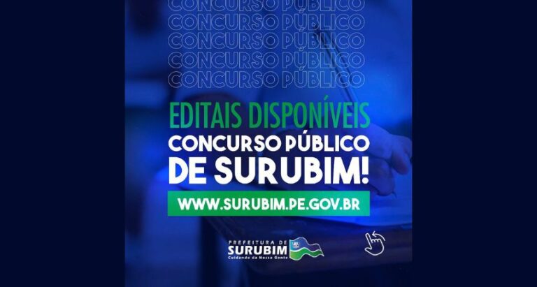 Prefeitura de Surubim divulga concurso público com mais de 170 vagas; saiba como participar