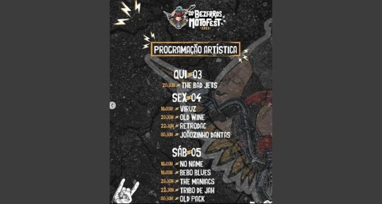 Confira programação da 20ª edição do Bezerros Motofest neste sábado (5)