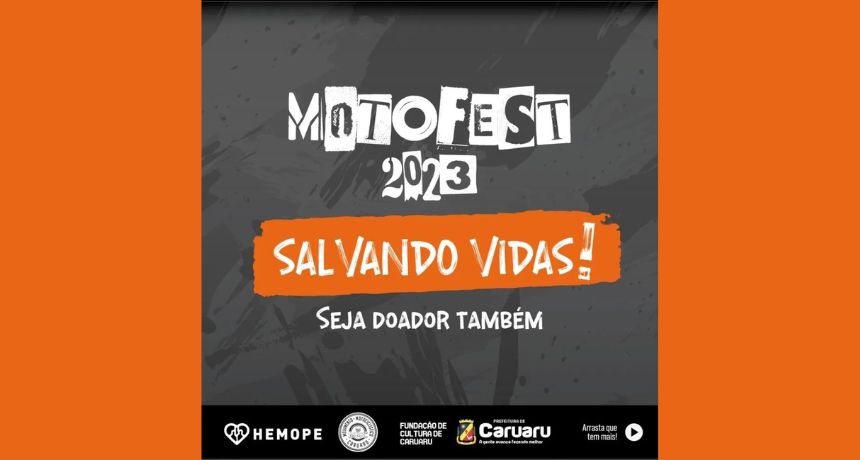 MotoFest Caruaru realiza campanha de doação de sangue em parceria com o Hemope