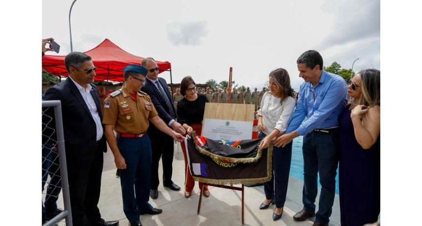 Governadora Raquel Lyra inaugura primeiro complexo aquático do Corpo de Bombeiros de Pernambuco