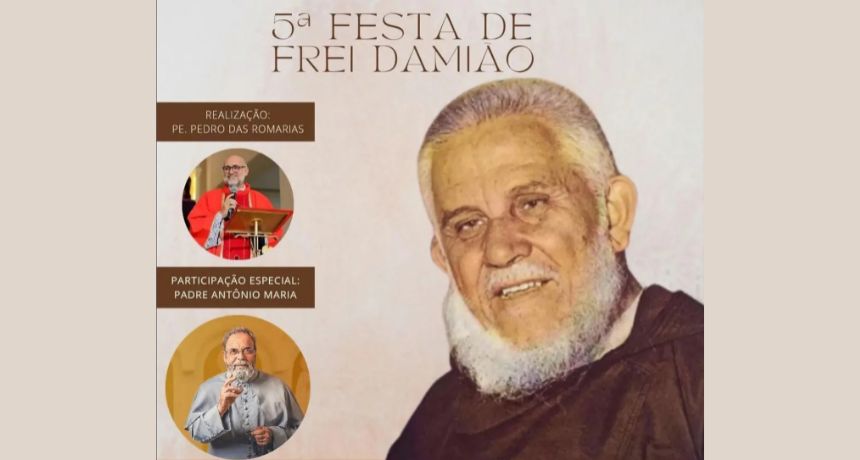 Confira programação da 5ª Festa de Frei Damião em Taquaritinga do Norte