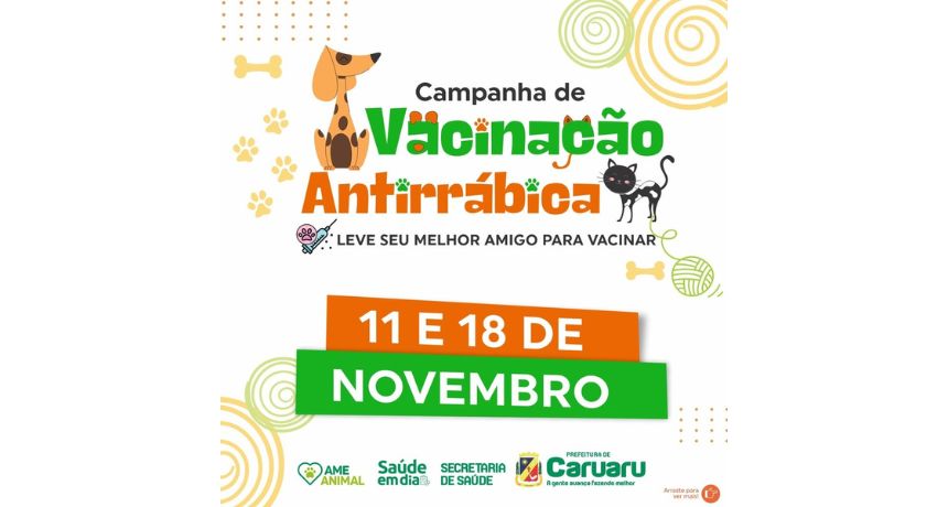 Campanha de Vacinação Antirrábica é realizada em Caruaru; saiba como vacinar os pets