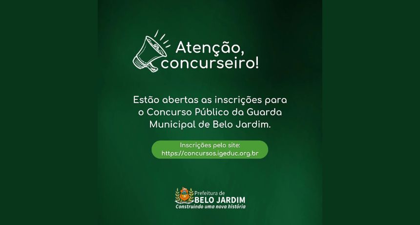 Prefeitura de Belo Jardim inicia 2024 com lançamento de concurso público