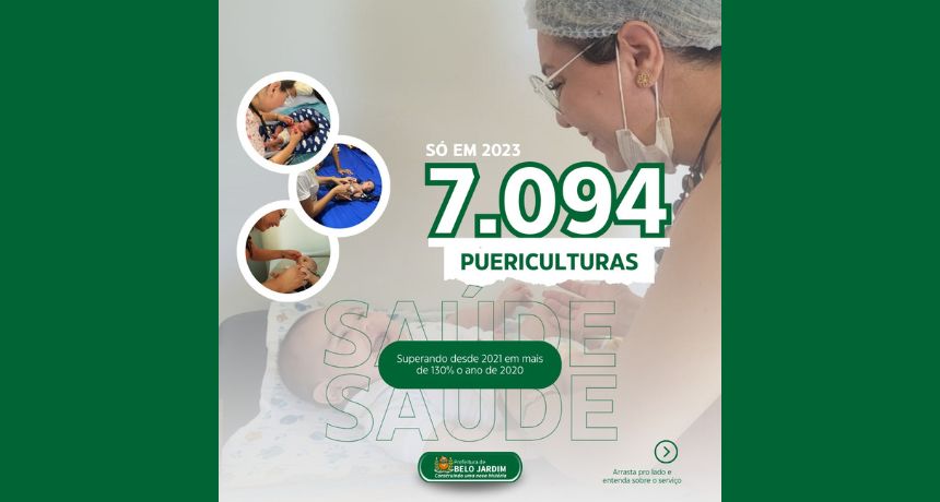 Governo Gilvandro Estrela mais que triplica atendimentos e realiza 7.094 puericulturas somente em 2023