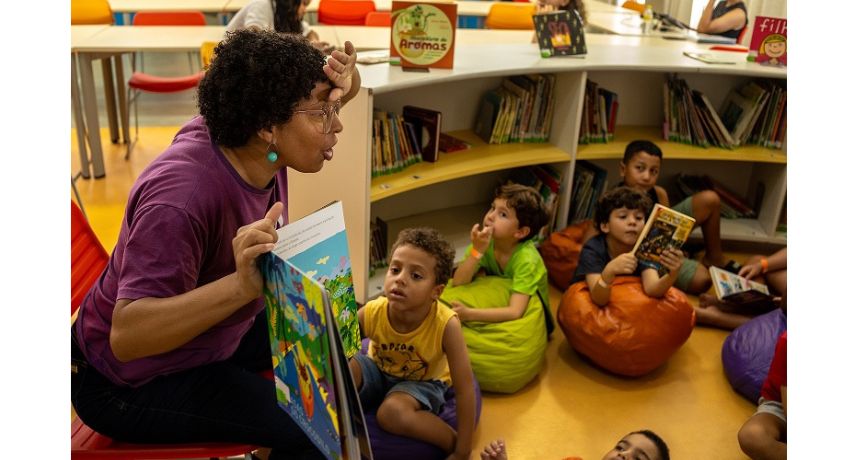 Sesc promove atividades literárias e recreativas para crianças, em Caruaru