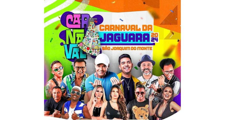 Veja programação do Carnaval da Jaguara em São Joaquim do Monte