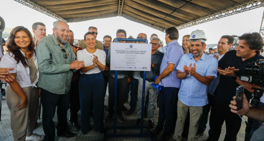 Governadora Raquel Lyra inaugura usina de autoprodução de energia solar para abastecer unidades da Compesa
