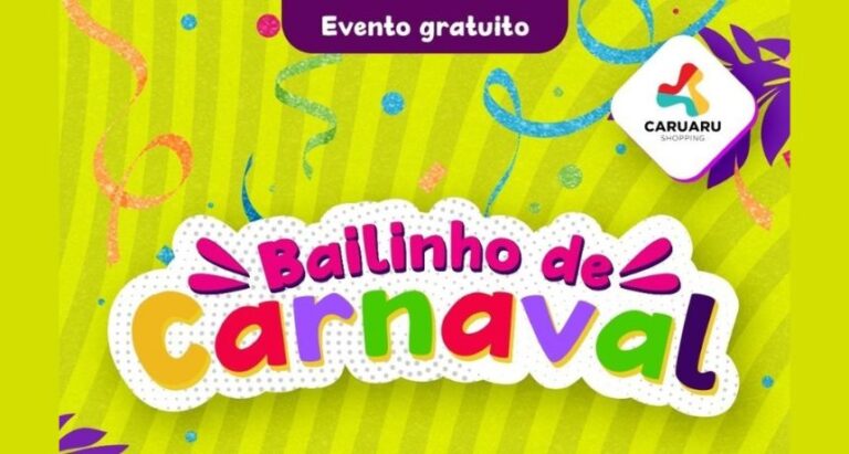 Bailinho de Carnaval infantil oferece programação gratuita para crianças em Caruaru