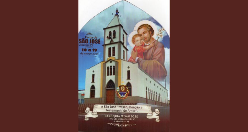 Festa de São José, em Capoeiras, de 10 a 19 de março de 2024; veja a programação religiosa