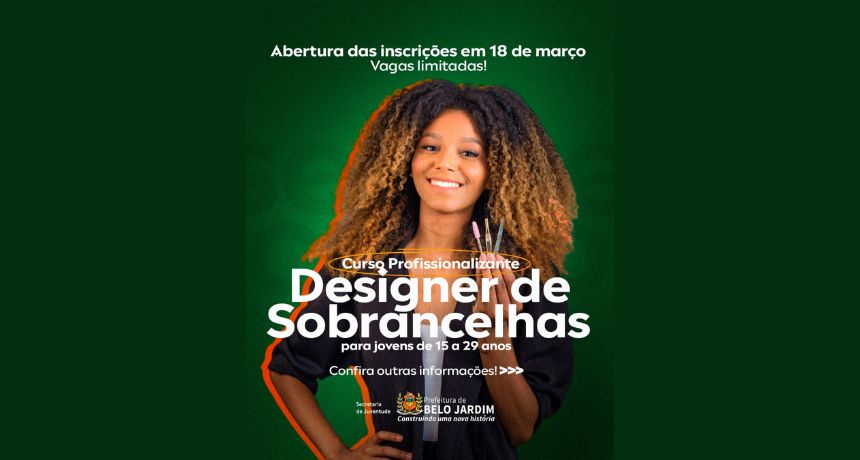 Jovens de Belo Jardim têm oportunidade de se profissionalizar em Design de Sobrancelhas