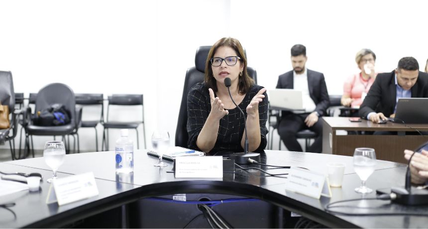 Na reunião do Juntos pela Segurança, governadora em exercício Priscila Krause debate integração de políticas de prevenção à violência