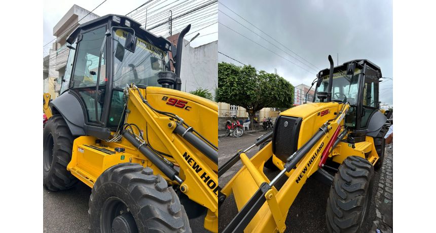 Prefeitura de Belo Jardim recebe mais uma retroescavadeira para os trabalhos na zona rural