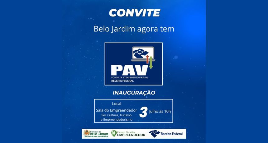 Belo Jardim ganha Ponto de Atendimento Virtual da Receita Federal