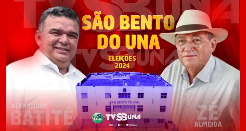 Eleições 2024: TV SBUNA e o Blog Jardim do Agreste lançam última enquete antes das eleições de São Bento do Una