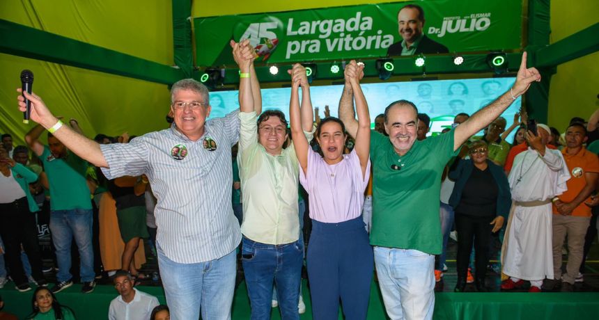 Governadora Raquel Lyra abre agendas de campanha em ato político junto a Júlio Lóssio em Petrolina