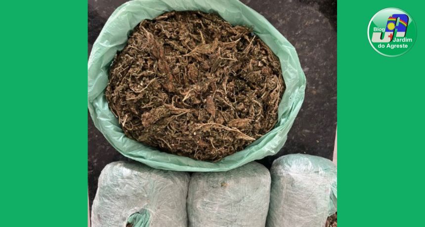 Balanço: jovem é preso em Caruaru com quatro quilos de maconha