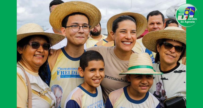 Em São Joaquim do Monte, governadora Raquel Lyra celebra a Romaria do Venerável Frei Damião