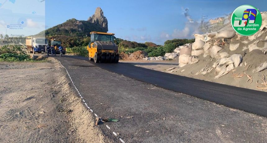 Governo de Pernambuco inicia obras de pavimentação no aeroporto de Fernando de Noronha