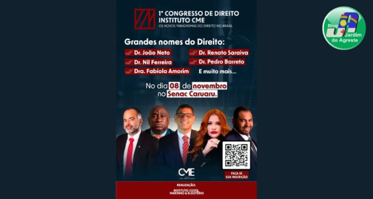 Abertas as inscrições para o 1º Congresso de Direito do Instituto CME