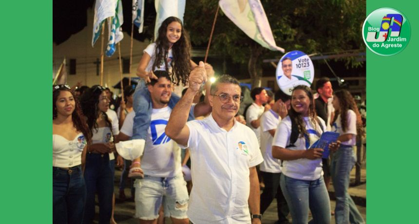 Candidato a vereador com cara de prefeito