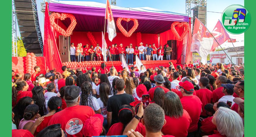 Zé Almeida e Alípio Costa fazem grande comício em São Bento do Una