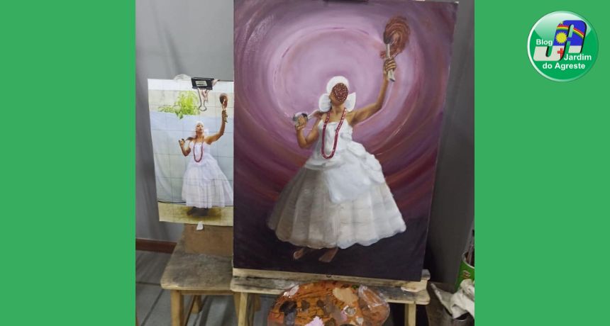 Terreiro de matrizes africanas em Caruaru sedia exposição de quadros que celebram a espiritualidade no candomblé