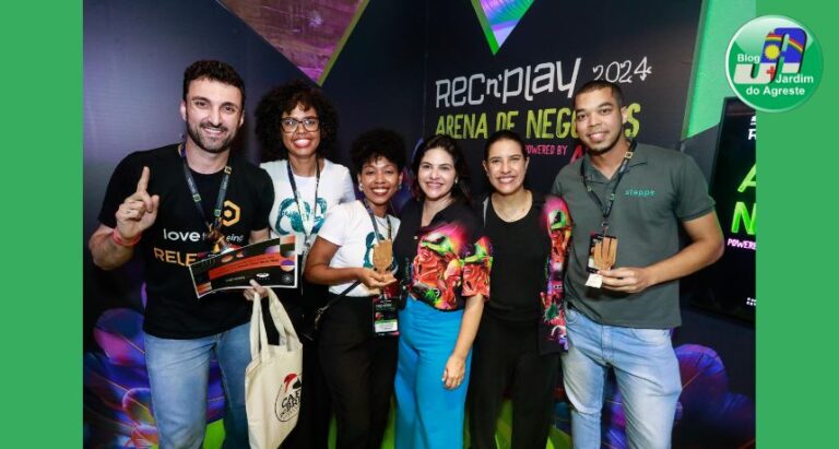 No REC’n’Play, governadora Raquel Lyra entrega premiação da Batalha de Startups na Arena de Negócios da Adepe