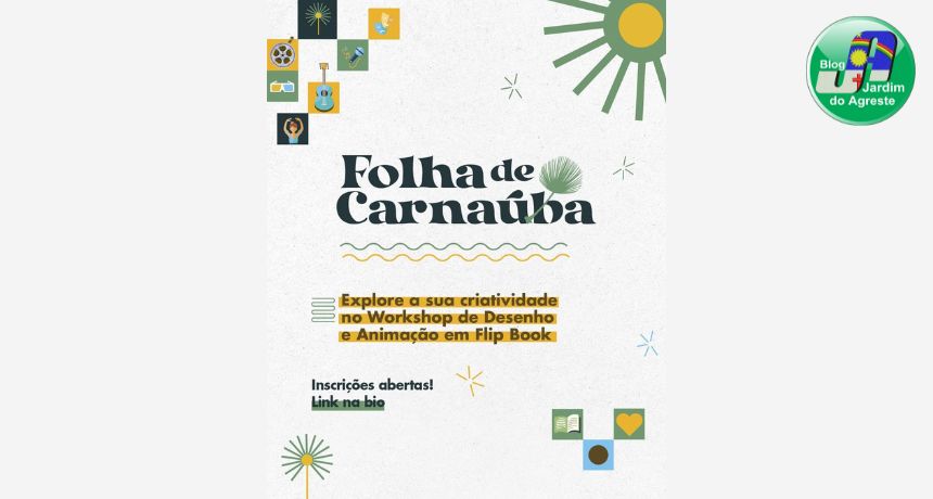 Instituto Conceição Moura oferece oficina de Desenho e Animação em Flipbook no Festival Folha de Carnaúba