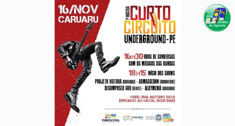 1ª Mostra Curto-Circuito Undergroud PE é realizada em Caruaru e Arcoverde