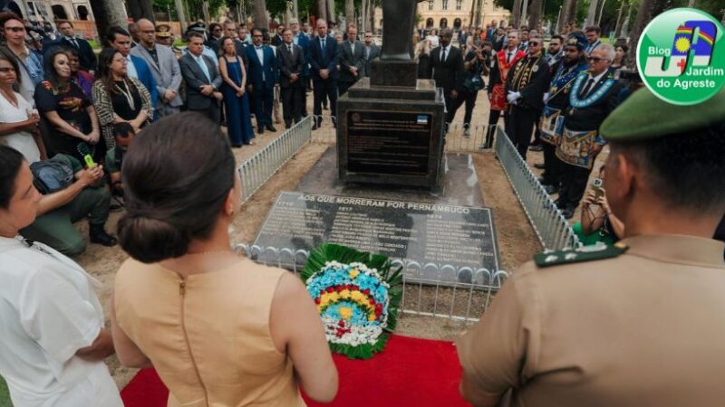 “Pernambuco sempre teve um espírito de luta pela liberdade, democracia e igualdade”, destaca a governadora Raquel Lyra em cerimônia da Data Magna de Pernambuco