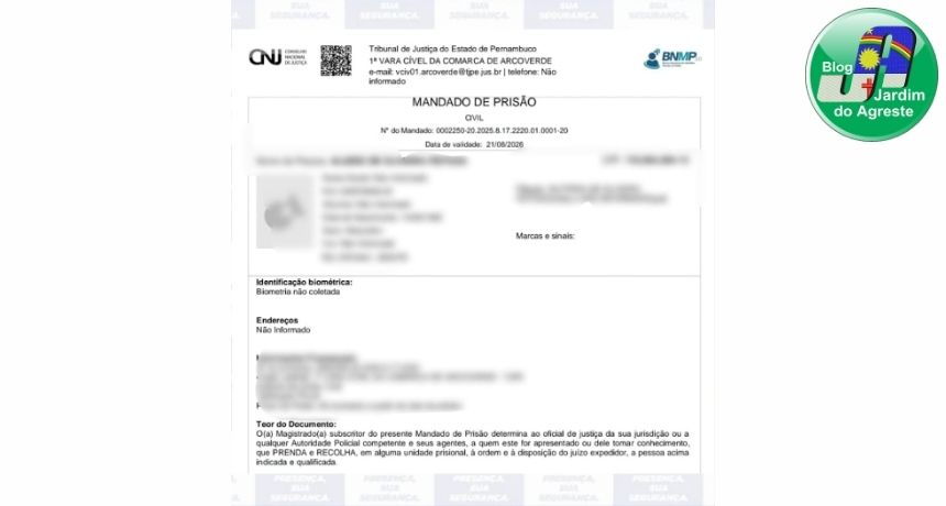 Polícia Militar cumpre mandado de prisão em Pesqueira durante Operação Força Total