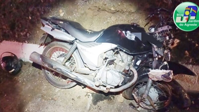 Colisão entre caminhão e motocicleta deixa ferido na BR-232 em Serra Talhada