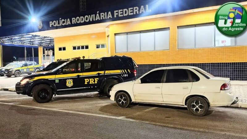 Após fuga em alta velocidade, motorista é detido em Garanhuns com carro ilegal