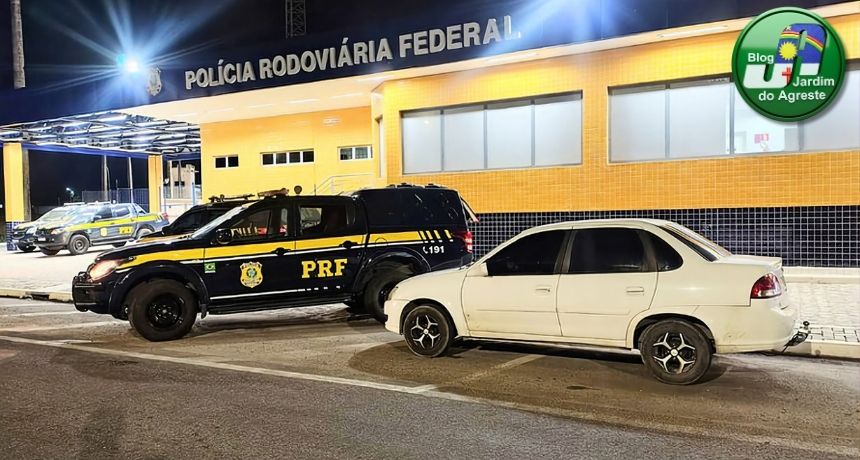 Após fuga em alta velocidade, motorista é detido em Garanhuns com carro ilegal