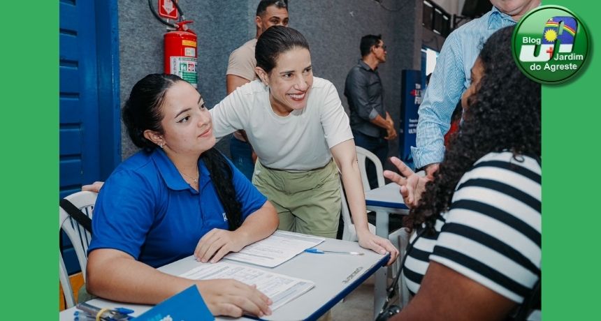 Governadora Raquel Lyra comanda o 3º Feirão de Empregos no Recife e comemora desempenho do Estado na geração de postos de trabalho