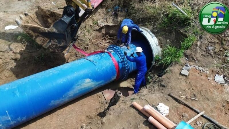 Compesa realiza manutenção emergencial no sistema de abastecimento de São Bento do Una, Belo Jardim e Tacaimbó