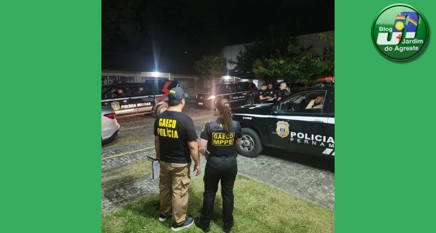 Operação conjunta do MPPE e forças policiais mira grupo suspeito de desviar recursos de emendas parlamentares em Ipojuca