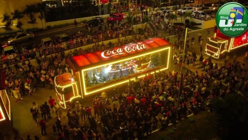 Caravana Iluminada da Coca-Cola chega a Garanhuns no sábado; confira horários e trechos