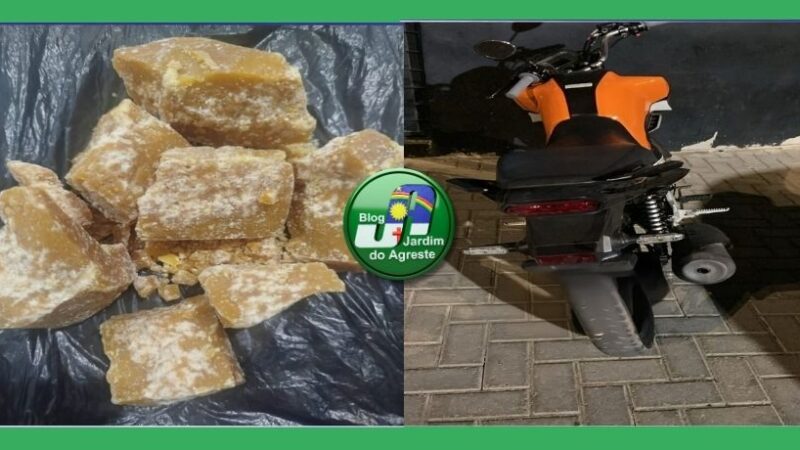 Belo Jardim registra apreensão de drogas e motocicleta adulterada durante ações do 15º BPM