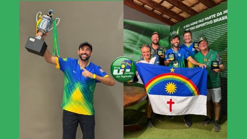 Atirador de São Bento do Una conquista Vice-Campeonato Brasileiro em duas categorias de tiro ao prato