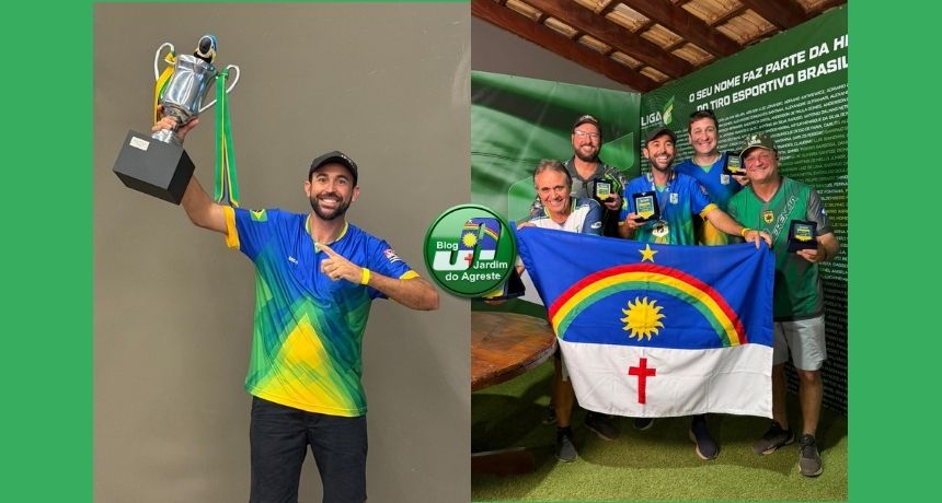 Atirador de São Bento do Una conquista Vice-Campeonato Brasileiro em duas categorias de tiro ao prato