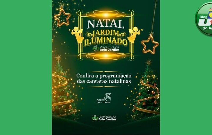 Prefeitura de Belo Jardim apresenta programação das Cantatas Natalinas, reunindo alunos da rede municipal e privada