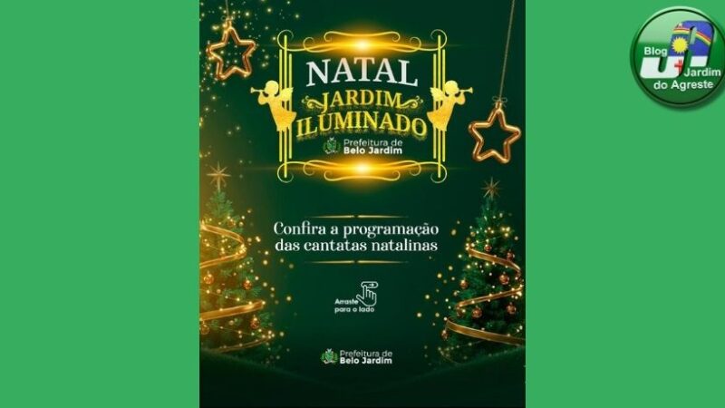 Prefeitura de Belo Jardim apresenta programação das Cantatas Natalinas, reunindo alunos da rede municipal e privada